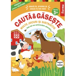 Cauta si gaseste - Ferma .  Hai sa ne antrenam atentia + Carioca cu radiera