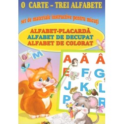 O carte - trei alfabete. Set de materiale instructive pentru micuti